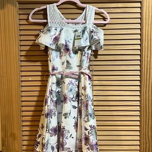 New Multicolor floral girls dress
